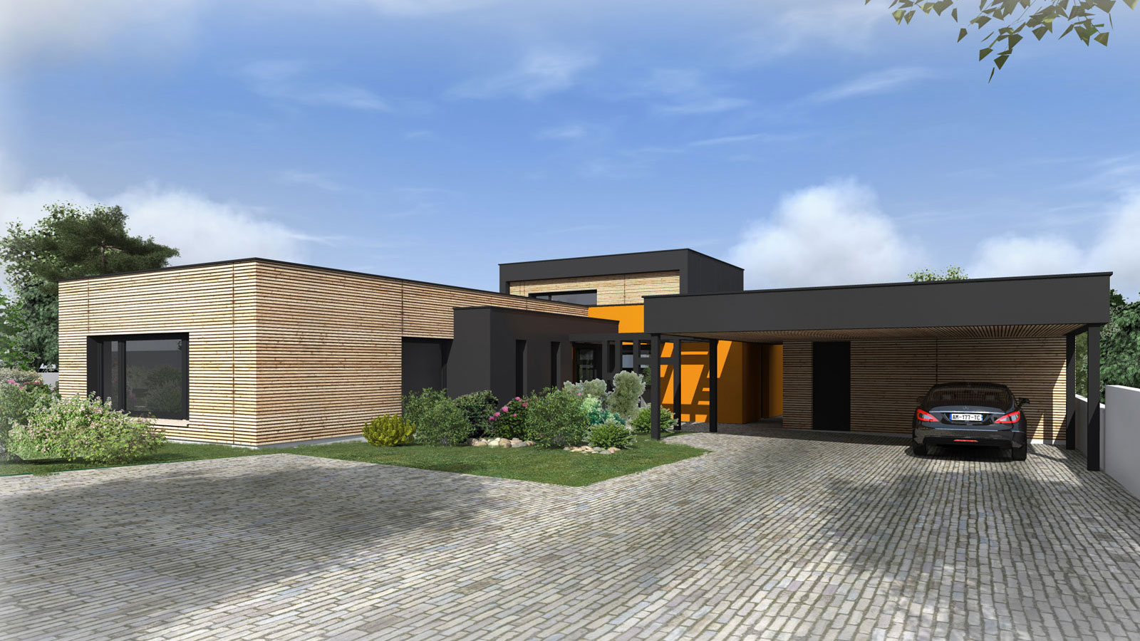 Construction d'une maison  M4 à clisson architecte atelier14