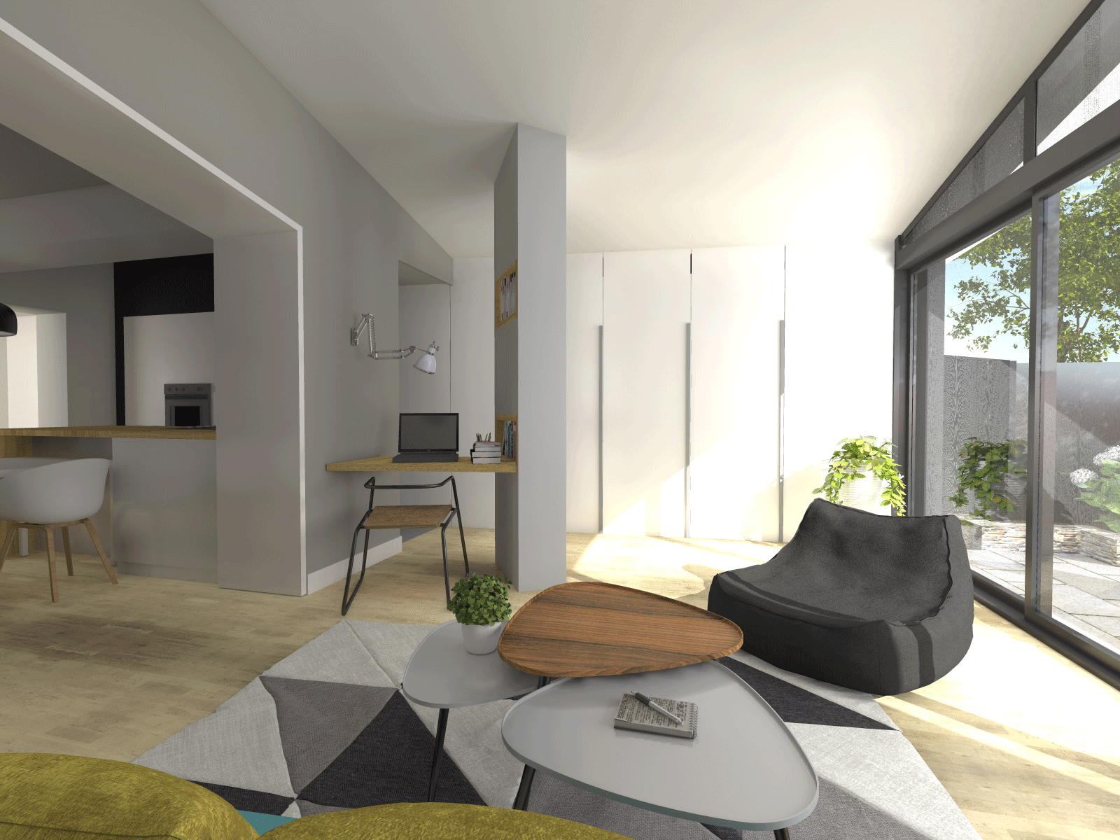 Extension d'une maison à Avrillé architecte Atelier 14