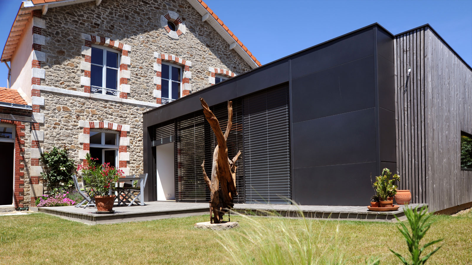 Extension d'une maison de ville à Clisson architecte Atelier 14