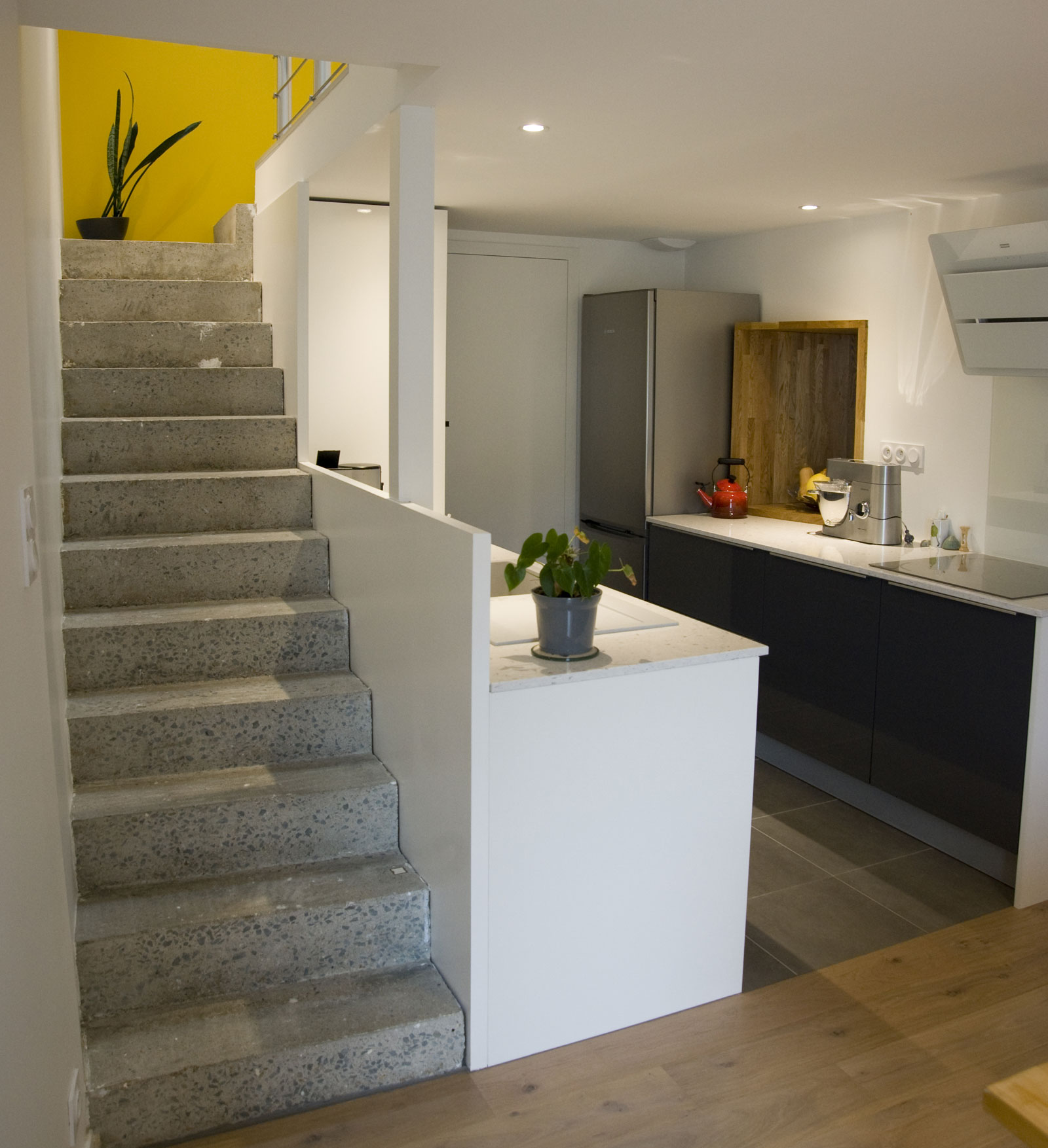 Aménagement intérieur d'une maison de ville à Gétigné. architecte ATELIER 14 CLISSON