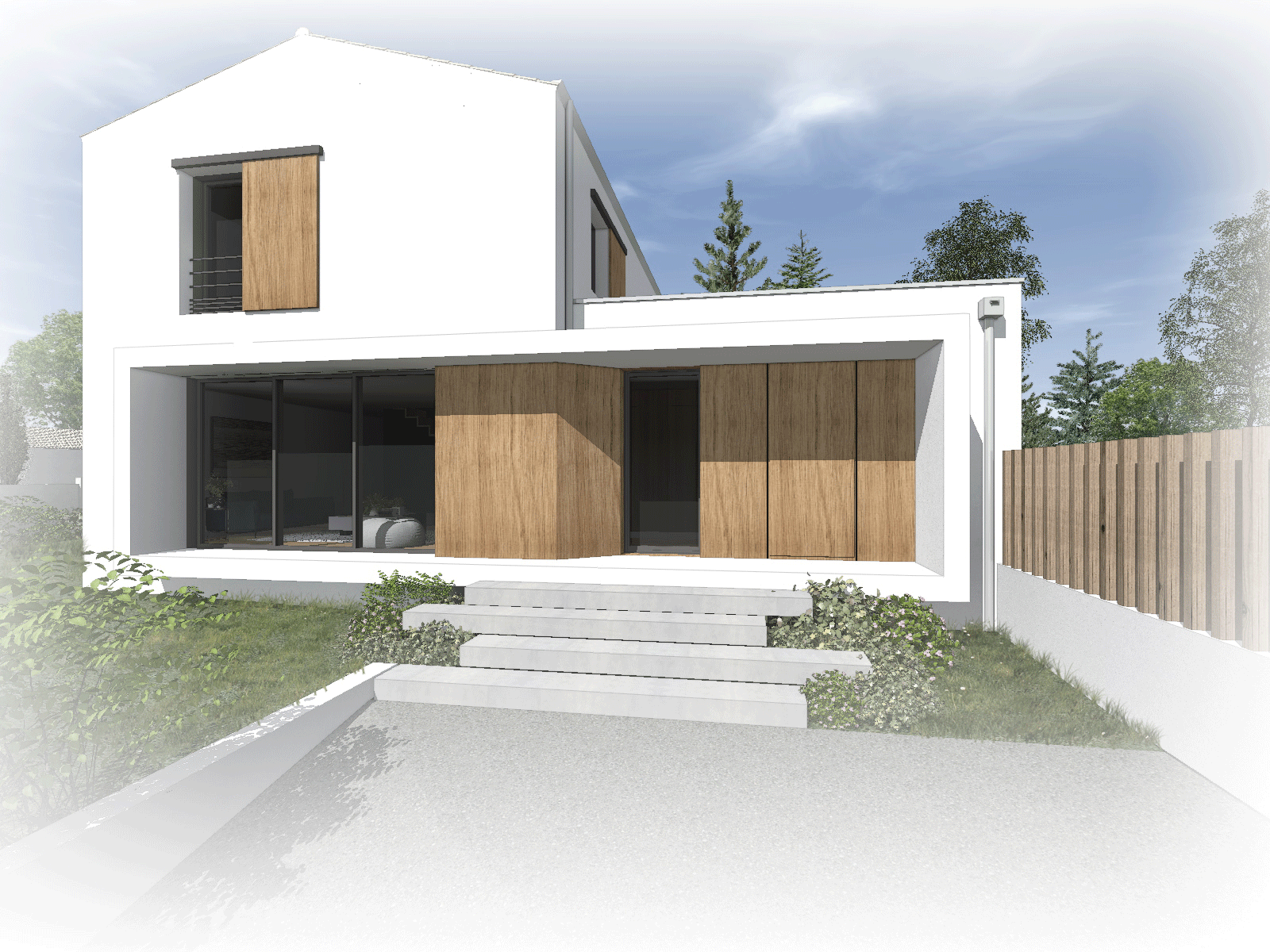 Construction d'une maison individuelle - GETIGNE Architecte ATELIER 14- CONSTRUCTEUR
