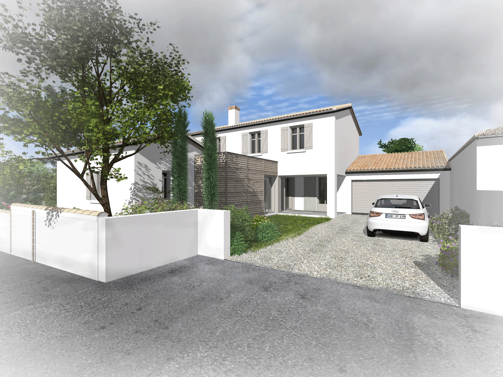 CONSTRUCTION MAISON ARCHITECTE CONSTRUCTEUR ATELIER14 CLISSON CUISINE BOIS