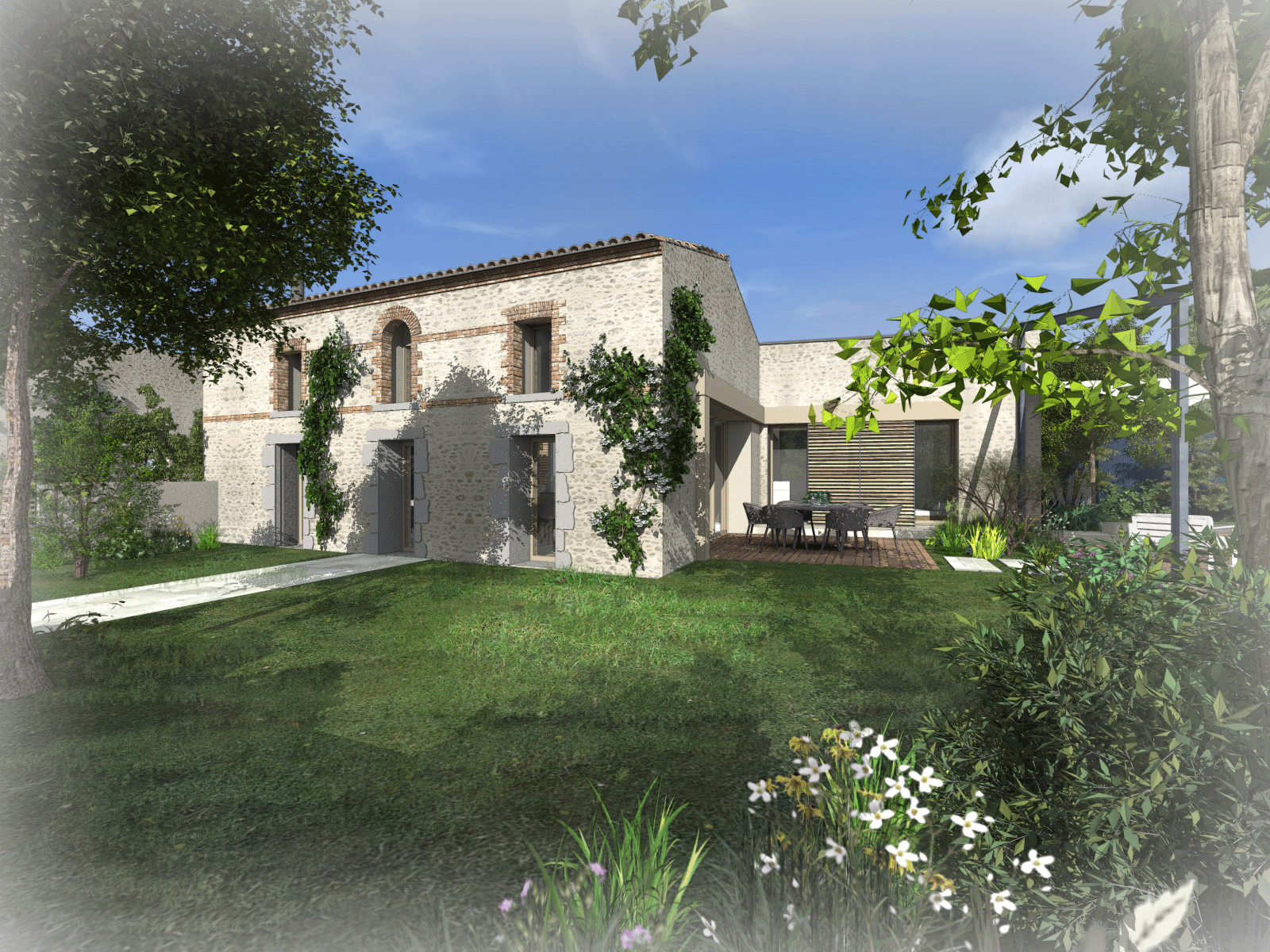 Rénovation d'une maison à la Bruffière Architecte Atelier14, architecte Rezé, architecte Vallet, Architecte maison,